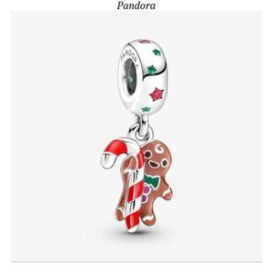 Authentic Pandora Gingerbread Man Dangle Charm